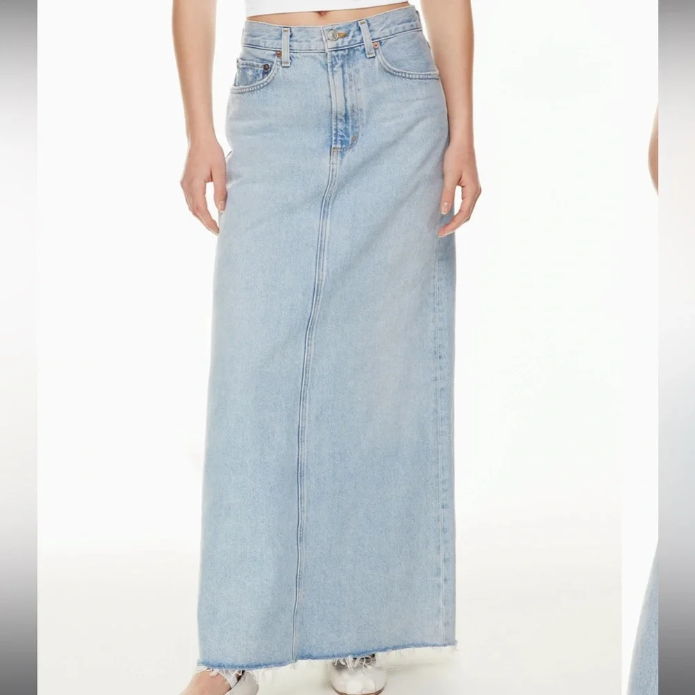 AGolde Hilla Jean Skirt -Maxi - Picture 2 of 4